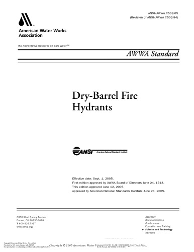 Dry-Barrel Fire Hydrants