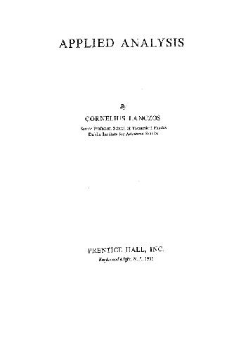 Applied Analysis