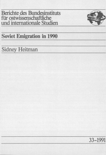Soviet Emigration in 1990