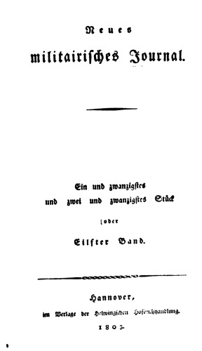 Neues Militärisches Journal