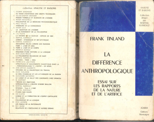 La difference anthropologique