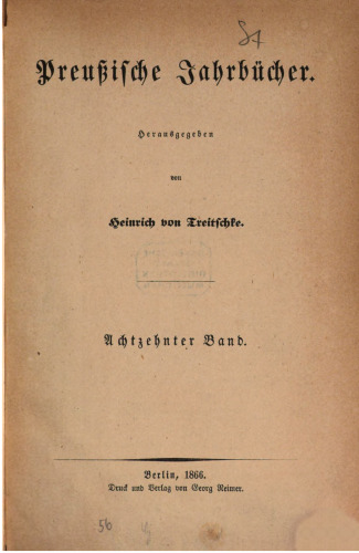 Preußische Jahrbücher
