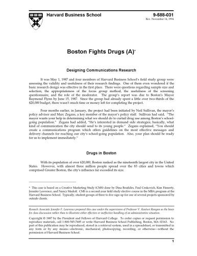 Boston Fights Drugs - A