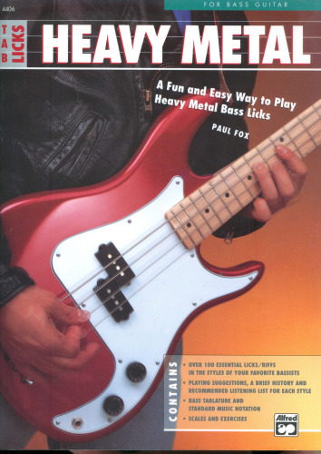 Tab Licks Heavy Metal for Bass Guitar
