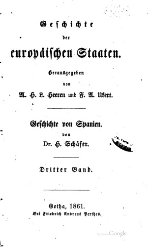 Geschichte von Spanien / Geschichte des südöstlichen Spaniens, insbesondere seiner inneren Zustände im Mittelalter
