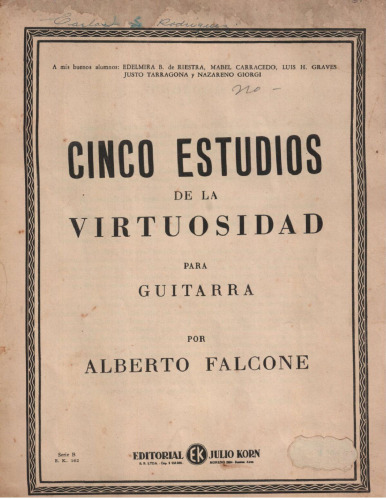 Cinco estudios de la virtuosidad para guitarra