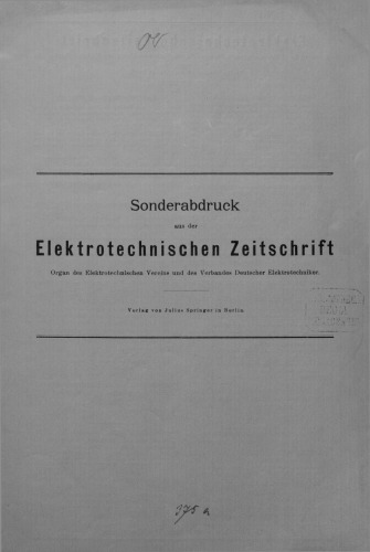 Über den heutigen Stand der Röntgen-Elektrotechnik
