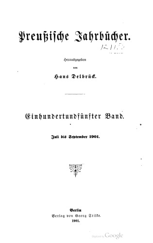 Preußische Jahrbücher