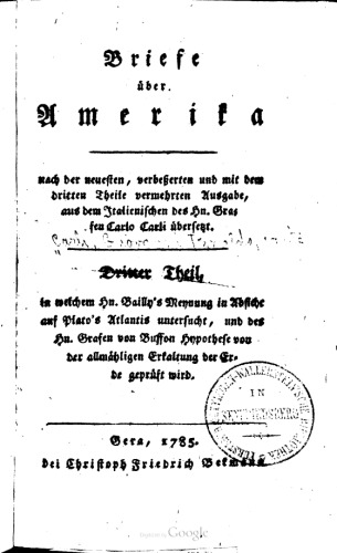 Briefe über Amerika