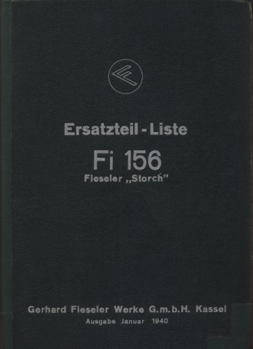 Fi-156 Ersatzteil-Liste