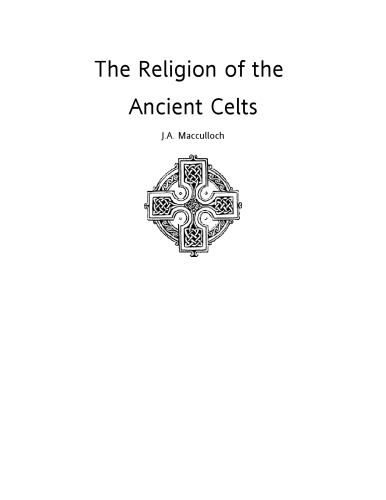 The Religion of the Ancient Celts