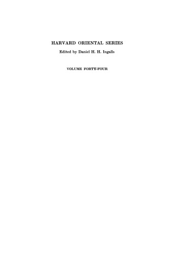An Anthology of Sanskrit Court Poetry: Vidyākara's