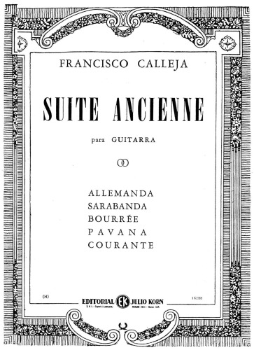 Suite Ancienne, para guitarra.