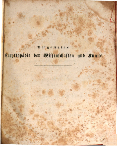 Allgemeine Encyclopädie der Wissenschaften und Künste in alphabetischer Folge / Dritte Section : Pacholenus bis Palermo-Seide
