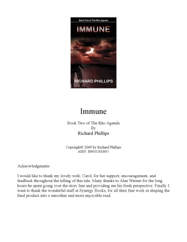 Immune (The Rho Agenda : Book Two)