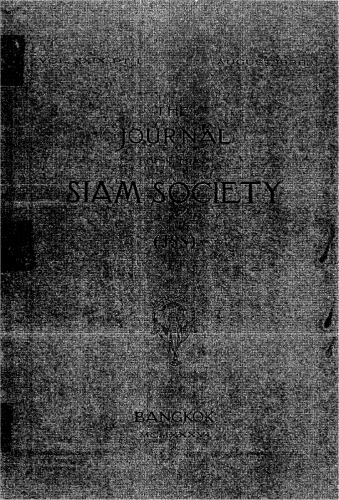 Journal of the Siam Society; 29