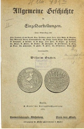 Deutsche Geschichte vom Westfälischen Frieden bis zum Regierungsantritt Friedrichs des Großen 1648 - 1740