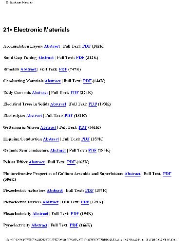 21.Electronic Materials