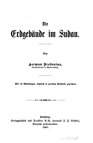 Die Erdgebäude im Sudan