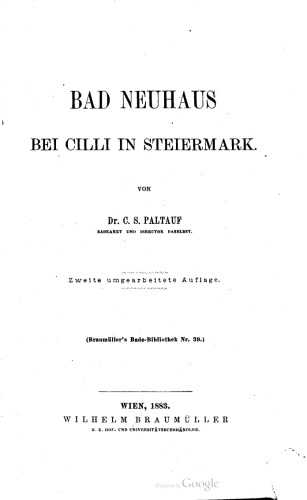 Bad Neuhaus bei Cilli in Steiermark
