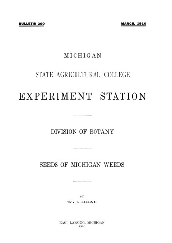Seeds of Michigan weeds