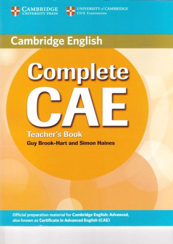 Cambridge English Complete CAE Teacher's Book