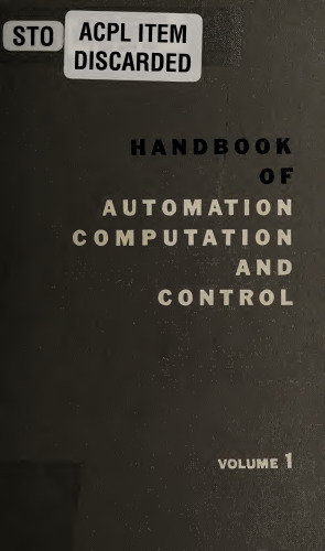 Handbook of automation, computation, and control Vol 1