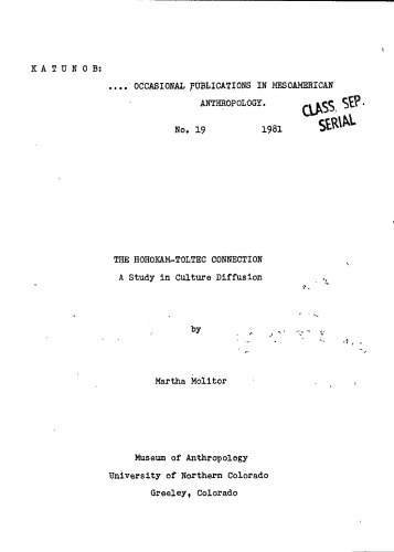 The Hohokam-Toltec Connection: A Study in Culture Diffusion