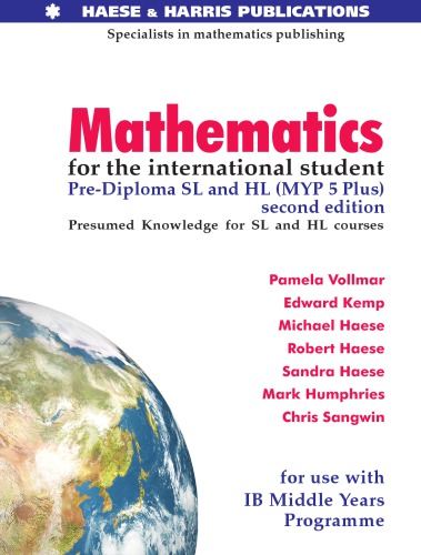 Mathematics for the International Student: Pre-Diploma SL and HL