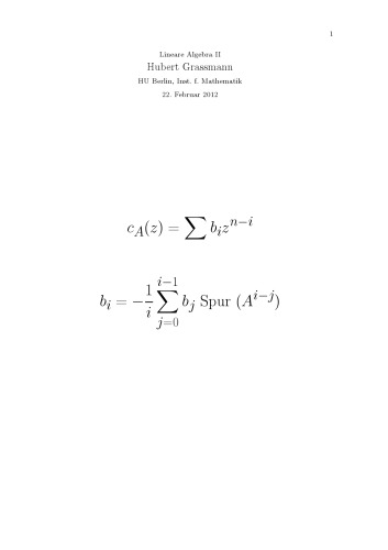 Lineare Algebra II