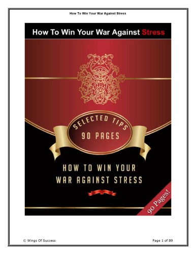 How To Win Your War Against Stress