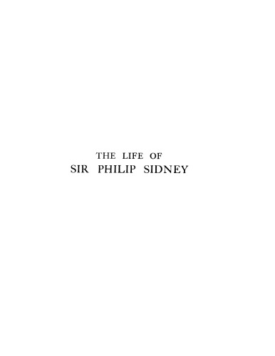 The life of Sir Philip Sidney