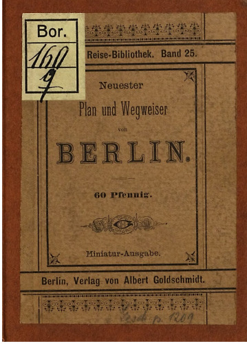 Neuester Plan und Wegweiser von Berlin