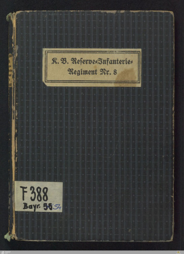 Das K. B. Reserve-Infanterie-Regiment Nr. 8