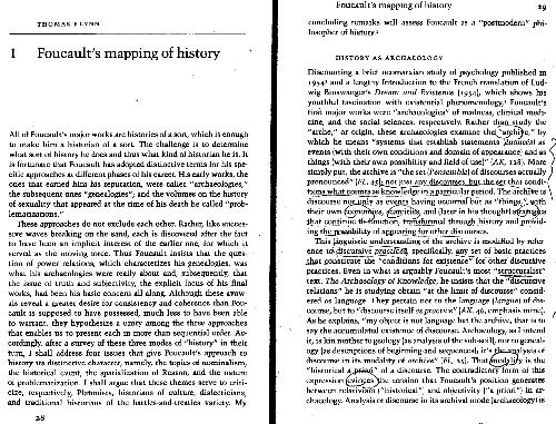 Foucaults Mapping of History