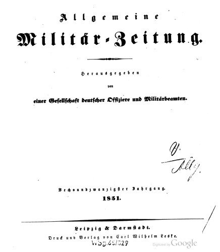 Allgemeine Militär-Zeitung