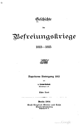 Napoleons Untergang 1815