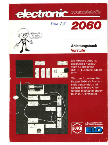 Busch Baukästen 2060 Anleitungsbuch Vorstufe