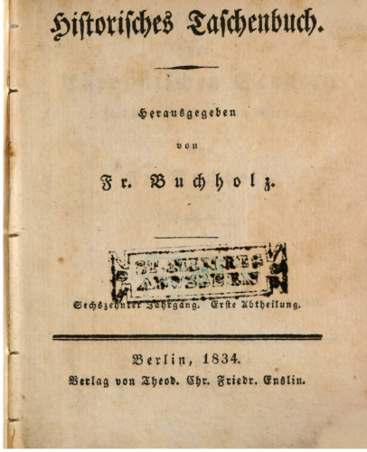 Begebenheiten des Jahres 1830