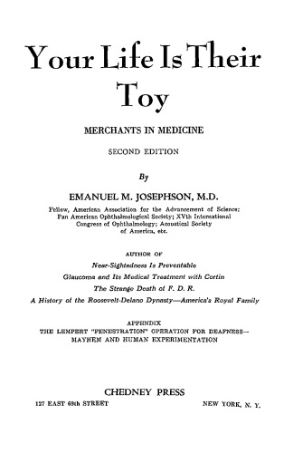 Your Life is Their Toy: Merchants in Medicine
