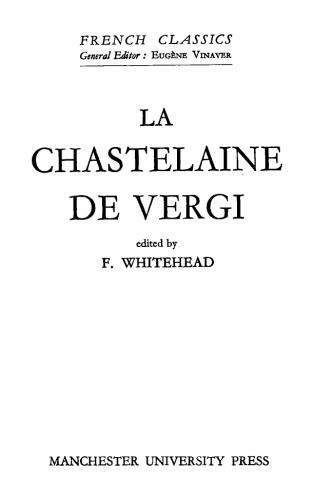 La Chastelaine de Vergi