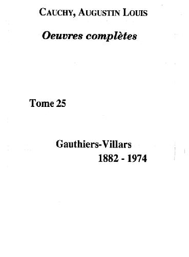 Œuvres complètes