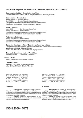 Turismul României - Breviar Statistic 2010