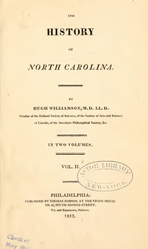 The History of North Carolina