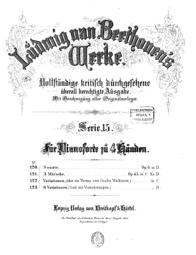 Variationen über ein Thema vom Grafen von Waldstein in C