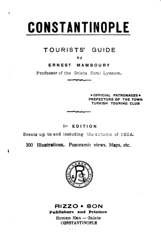 Constantinople: tourists' guide