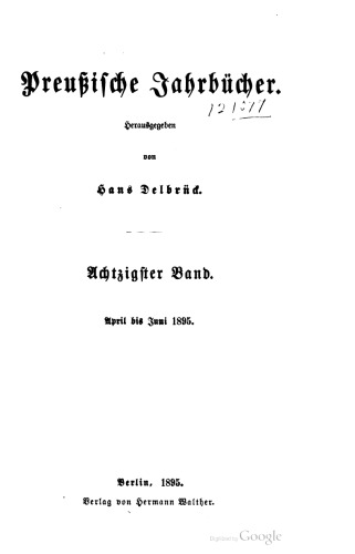 Preußische Jahrbücher