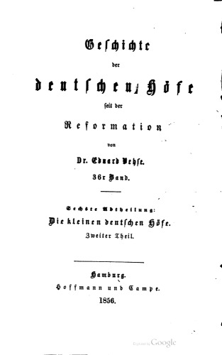 Die kleinen deutschen Höfe