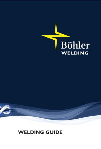 Welding Guide.Technical Handbook of Products