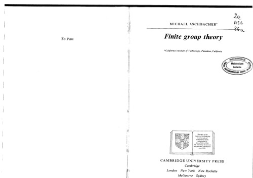 Finite Group Theory